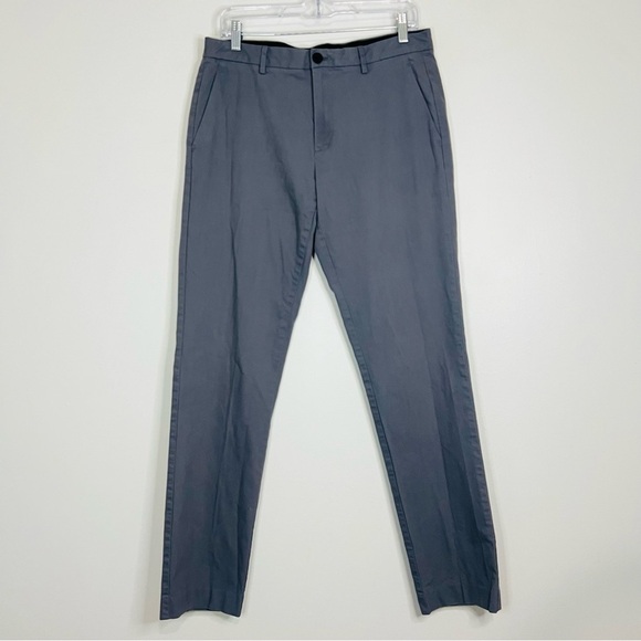 Bonobos Gray Slim 3XDry Performance Chino Pants 32W - Picture 2 of 7